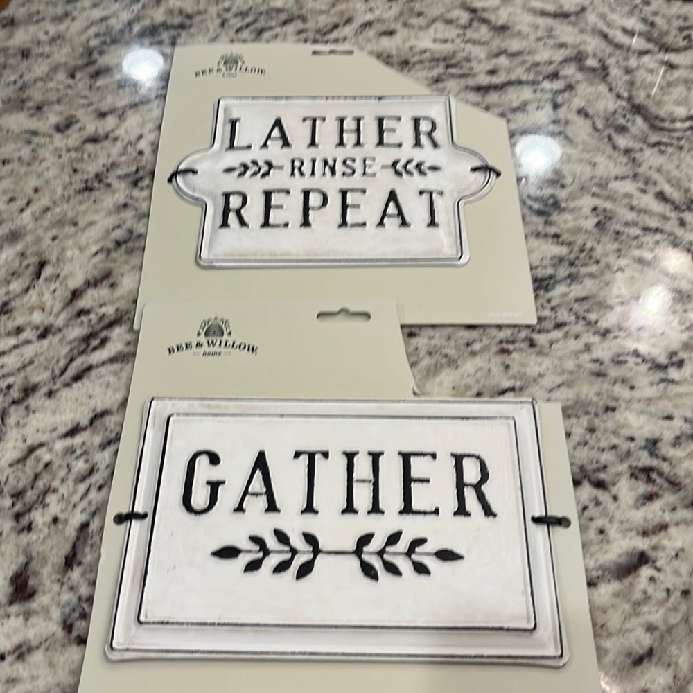 Bundle wall signs